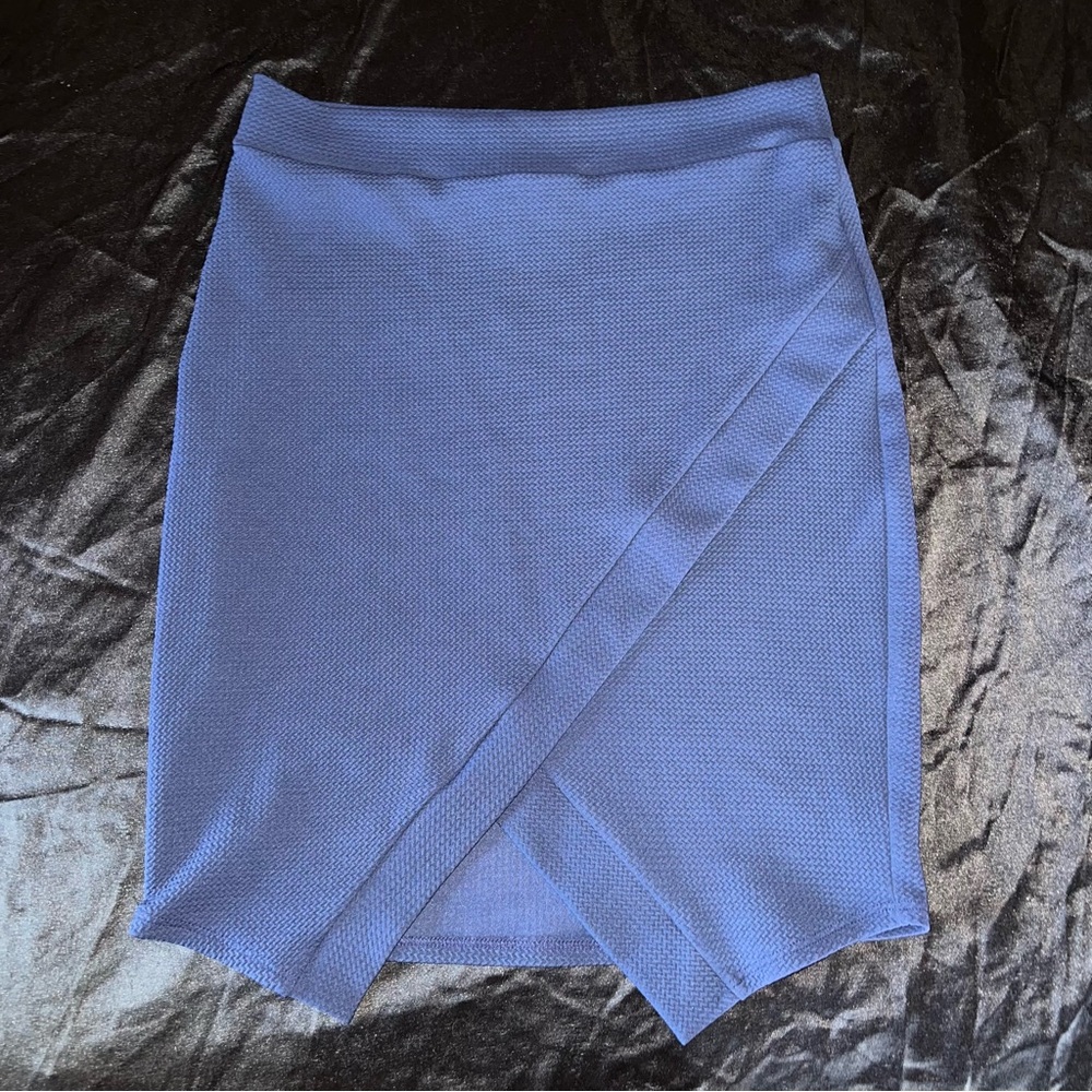 Navy blue wrap skirt
